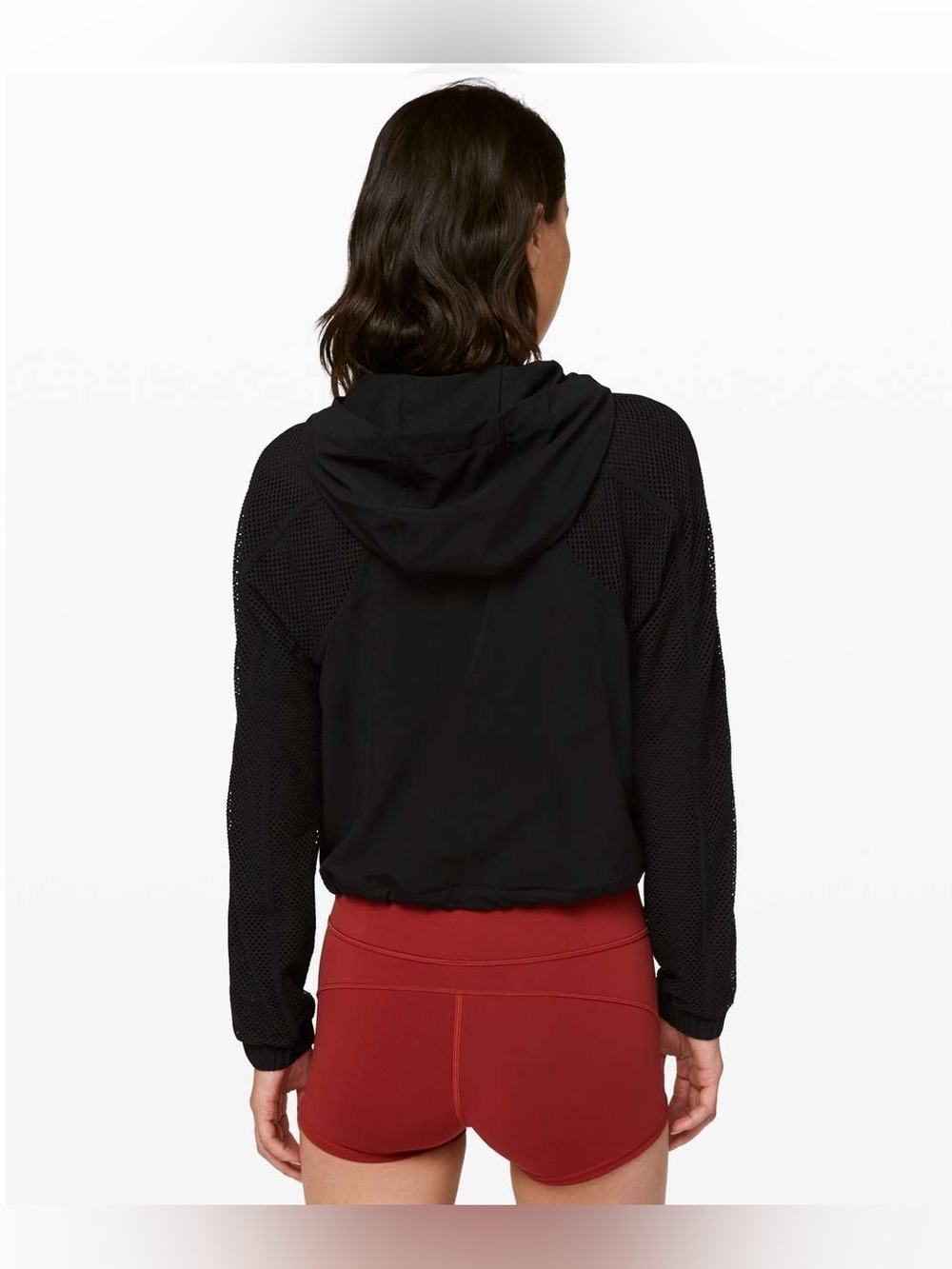 Lululemon Catch a Breeze Pullover Black Mesh 4 Small Shirt Top Hoodie - Picture 3 of 9